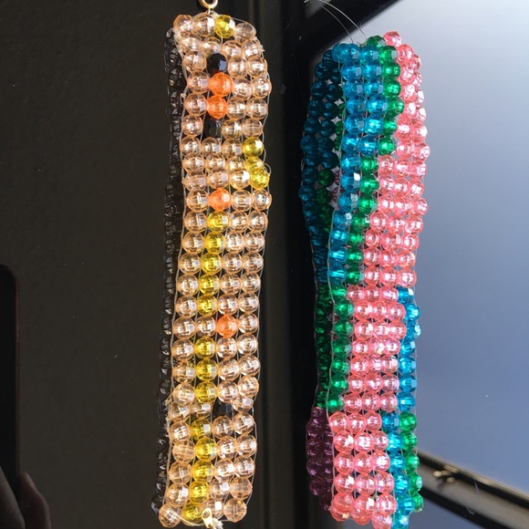 Rainbow 🌈 futuristic bead bracelet - Picture 3 of 4